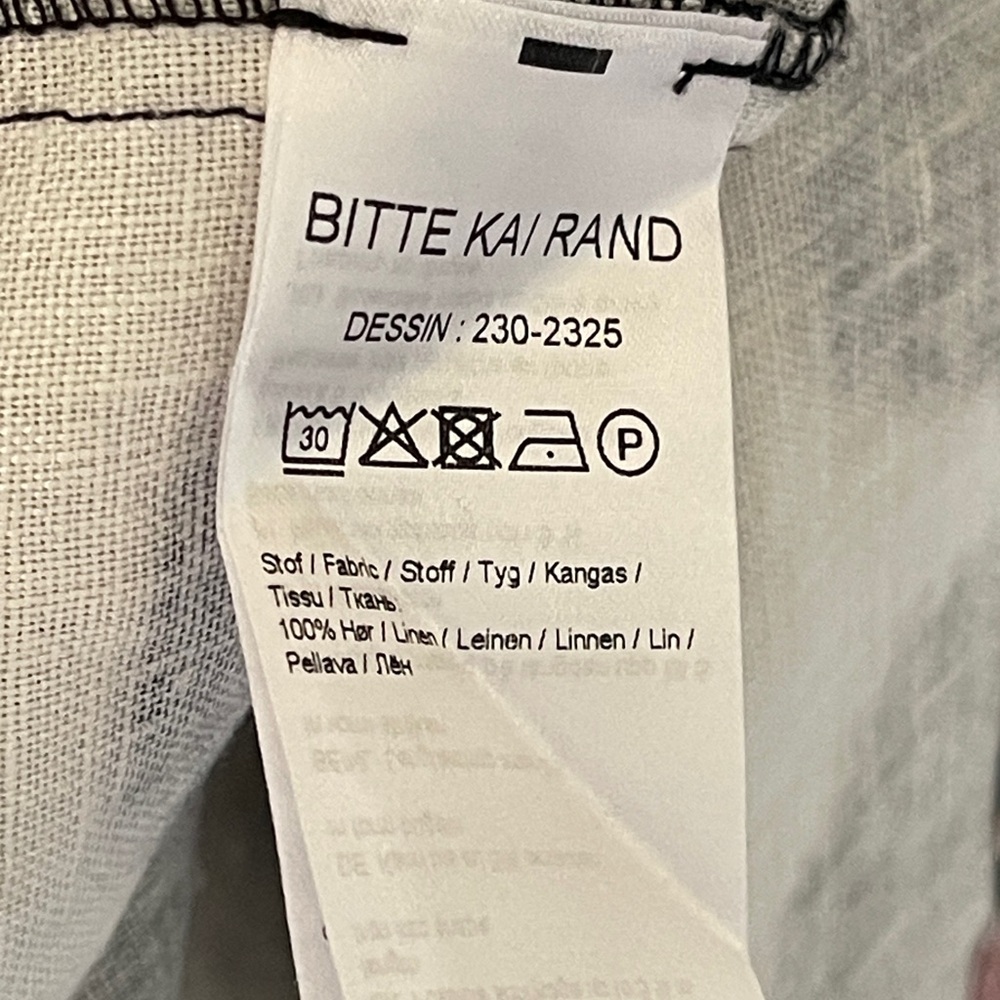 Bitte Kai Rand 1981 Abstract Linen Swing Dress | Size Small | NWOT - Picture 9 of 10